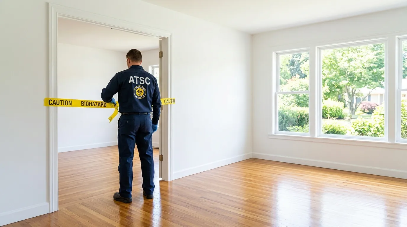 Certified biohazard cleanup crew performing Trauma Scene Cleanup in Milpitas